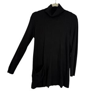 Cabi Small Fireside Turtleneck tunic sweaterdark brown long sleeved 3476
